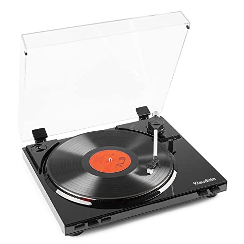 Platenspeler - Audizio Rp310 Hifi Platenspeler Met Auto Return En Audio Technica Element En Naald - Dé Draaitafel Voor De Echte Vinylfanaat! - Zwart (