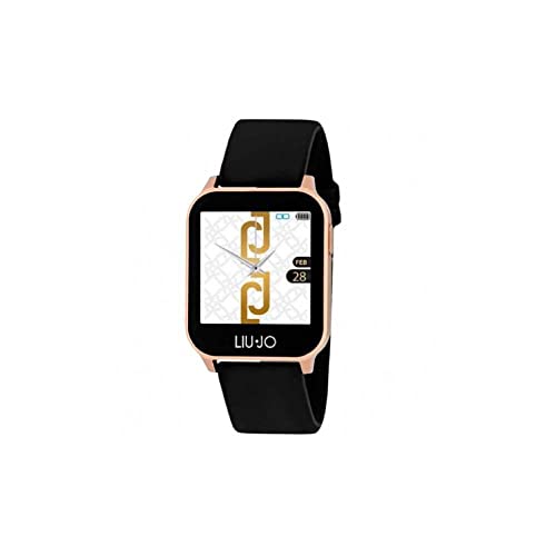 Orologio Donna Smartwatch Rose Cinturino Nero Liu Jo Energy