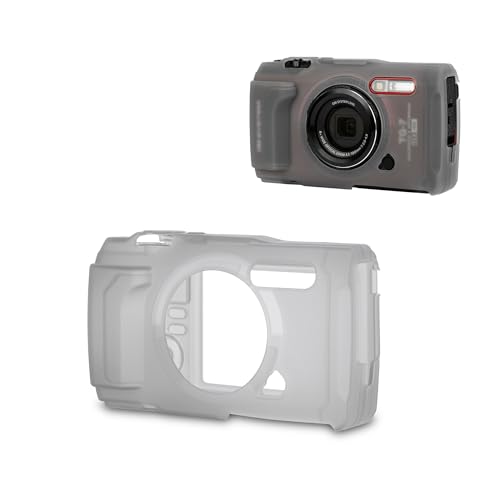 Jjc Tg7 Custodia Protettiva In Silicone Per Fotocamera Digitale Om System Tough Tg-7, Custodia In Silicone Morbido Tg-7, Copertura Protettiva Per Foto