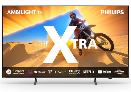 Philips Ambilight Xtra 75Pml9019 4K Quantum Dot Miniled Smart Tv - Display 75’’ Con Processore P5 Perfect Picture Ultra Hd, Titan Os, Dolby Vision E D