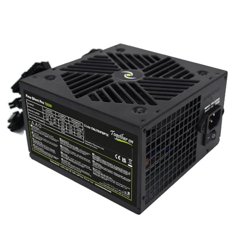 Tecnoware Alimentatore Free Silent Pro 750 Per Pc Evoluti Con Scheda Grafica Nvidia Geforce Gtx - Rtx, Ventola Silenziosa, Connettori Pci-E, Cpu 4+4,