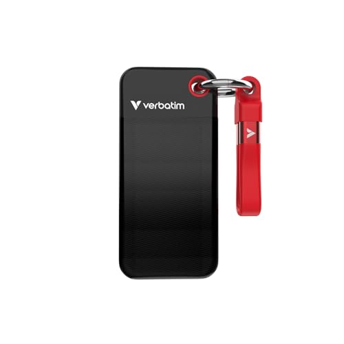 Verbatim Pocket Ssd Usb 3.2 Gen 2 1Tb Black/Red