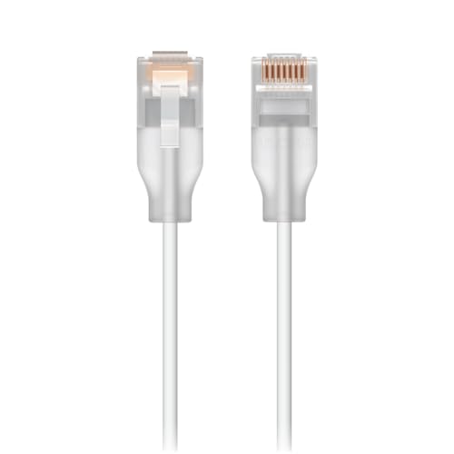 Ubiquiti Uacc-Cable-Patch-El-1M-W Cavo Di Rete Traslucido, Bianco Cat6