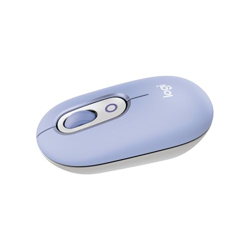 Logitech Pop Mouse, Mouse Wireless Bluetooth Compatto E Portatile Con Pulsanti Programmabili E Clic Discreti, Easy-Switch Tra Un Massimo Di 3 Disposit