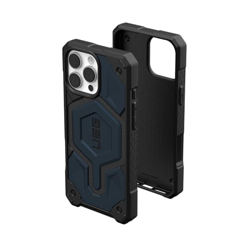 Urban Armor Gear Custodia Monarch Pro Compatibile Con Apple Iphone 16 Pro Max (Ricarica Wireless / Magnetica Compatibile, Protezione A 5 Strati) Blu (