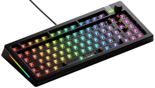 Glorious Gaming Gmmk 3 Pro Barebones Kit Tastiera Personalizzabile, Guarnizioni E Scocca In Alluminio Modulari, 75% Hot Swap, Schiuma Smorzante, Piast