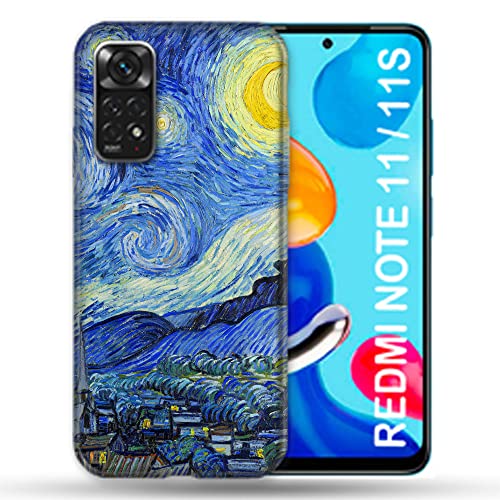 Cover Per Xiaomi Redmi Note 11/11S Pittura La Notte Stellare