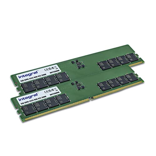 Integral 16 Gb Ddr5 Pc Dimm Ram Kit (2 X 8 Gb) 5600 Mhz Pc5-44800 Cl46 Desktop/Computer Memory Module