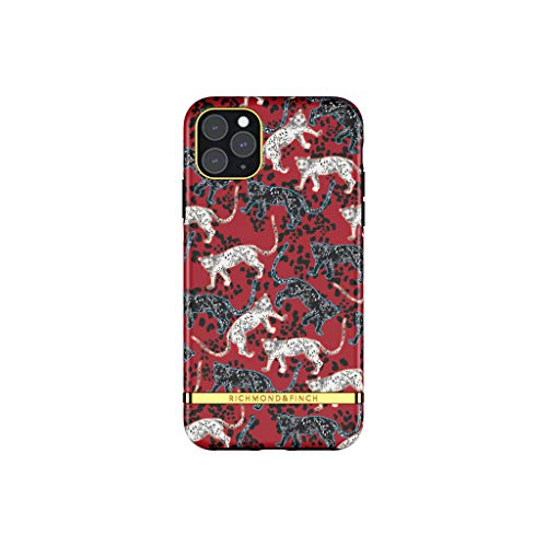 Richmond & Finch Pro Maxgettata Per Iphone 11 Pro Max Custodia, Leopardo Rosso Cover, Antiurto, Resistente Ai Graffi Cover