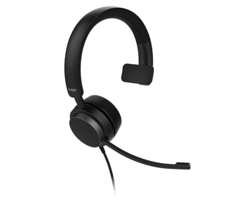 Snom A310M Cuffie Filo - Auricolari Monoaurali Per Call Center E Uffici - Audio Hd, Comfort Elevato, Struttura Leggera, Cancellazione Passiva Del Rumo