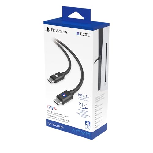 Hori Cavo Di Ricarica Play Usb-C Per Controller Wireless Dualsense E Dualsense Edge - Licenza Ufficiale Sony