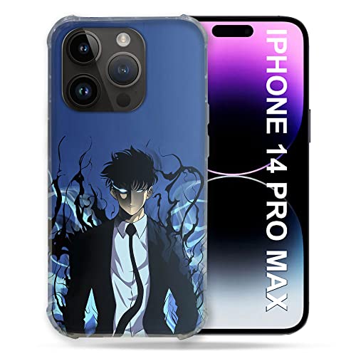 Cover Per Iphone 14 Pro Plus (6.7) Manga Solo Leveling Sung Blu
