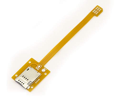 Kalea-Informatique Adattatore Riser Sim A Microsim, Lunghezza 15 Cm. Con Nastro Ultrasottile Da 0,1 Mm.
