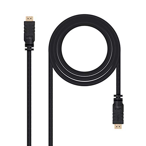 Monkey Ladder Cavo Hdmi V1.4 Ad Alta Velocità Ethernet Con Ferrite Con Ripetitore/Hec, A/M-A/M, Maschio-Maschio, Nero, 15 M
