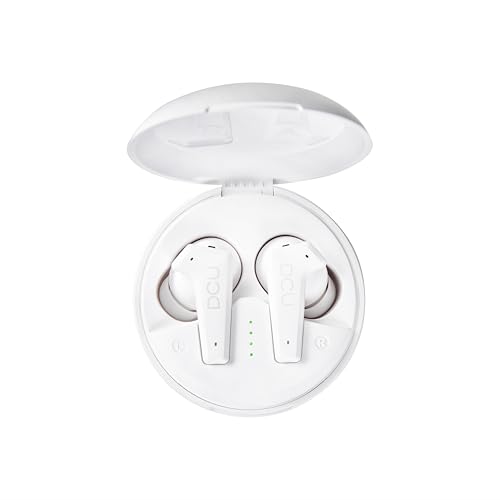 Dcu Tecnologic | Auricolari Con Cancellazione Di Rumore Activa Feedforward | Auricolari Bluetooth 5.0/5.2 | Bianco