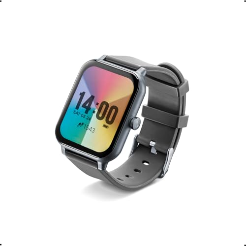 Cellularline - Ion - Smartwatch Bluetooth® Con App Per Ios E Android - Autonomia Batteria: 5 Giorni - Display Led - Anteprima Notifiche - Frequenza Ca