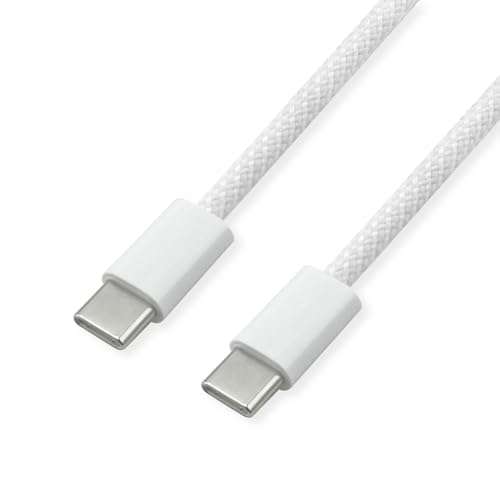 Value Cavo Usb 2.0 Tipo C-C, St/St, 60 W, Bianco, 1 M
