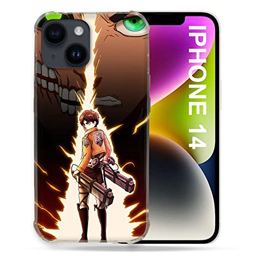 Cover Per Iphone 14 (6.1) Manga Attacco Titani Eren Eclair
