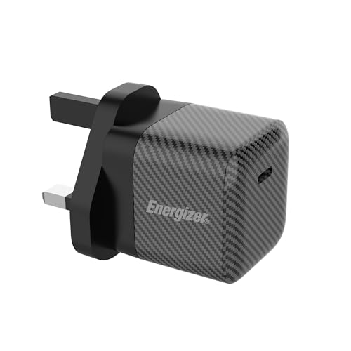 Energizer Caricabatterie Rapido Uk 30W Usb-C, Gan Tech, Power Delivery Per Iphone 15, 14, Galaxy S24, S23, Ipad, Pixel, Galaxy Tab, Z Fold, Ecc