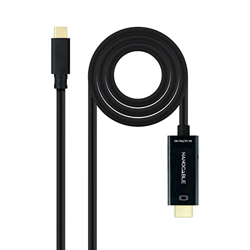 Monkey Ladder Cavo Convertitore Da Usb-C A Hdmi, Colore Nero, 1,8 Metri