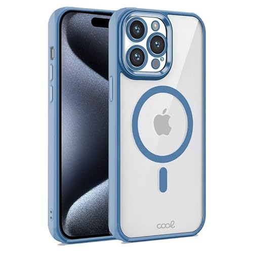 Cool Cover Iphone 15 Pro Magnetico Bordo Blu