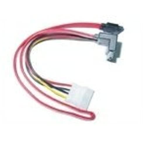 Microconnect Sata 15+7Pin/4+7Pin Internal 0.34M Sata Multicolour,Red Power Cable - Power Cables (Male/Male, Multicolour, Red, 0.34 M, Sata, Straight,