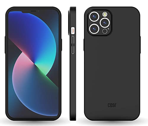 Casr Custodia Protettiva Per Iphone 13 Pro Max Dual A 360 Gradi Con Protezione Schermo Integrata, Colore Nero
