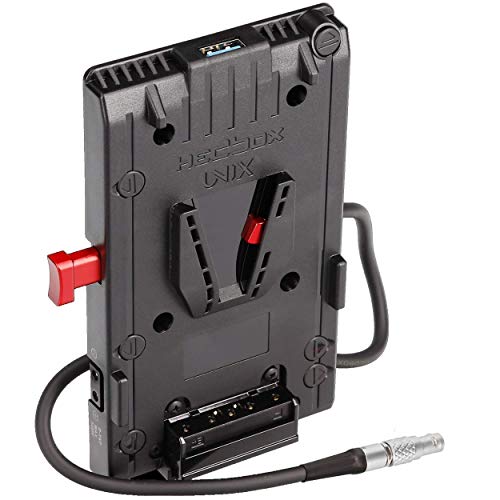 Hedbox Unix-0B - Piastra Adattatore Batteria V-Mount, 3X D-Tap E Usb, Per Z-Cam E2-S6, E2-F6, E2-F8, E2-M4, E2C E Teradek