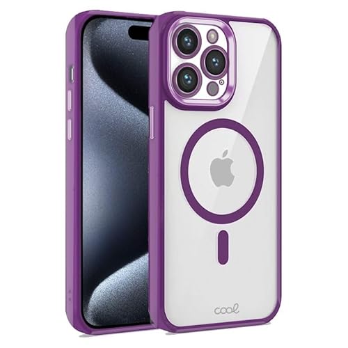 Cool Cover Iphone 15 Pro Magnetico Bordo Viola