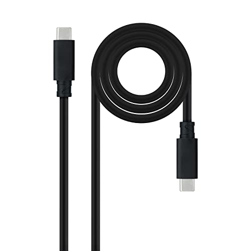 Monkey Ladder Cavo Usb 3.1 Gen2 10Gbps 5A 4K/60Hz, Usb-C/M-Usb-C/M, Colore: Nero, 1,5 M
