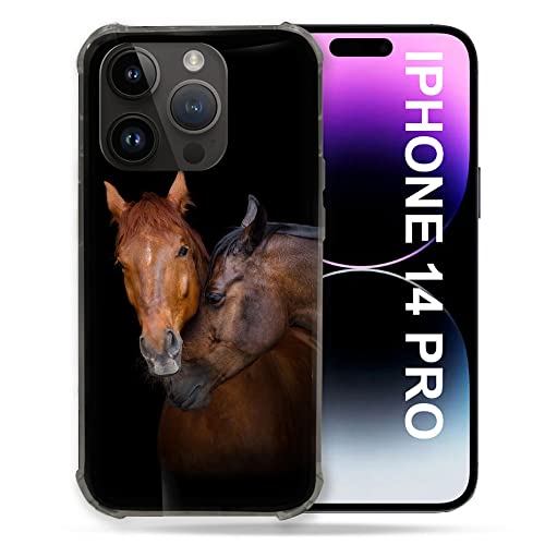 Cover Per Iphone 14 Pro (6.1) Animal Cavallo Marrone