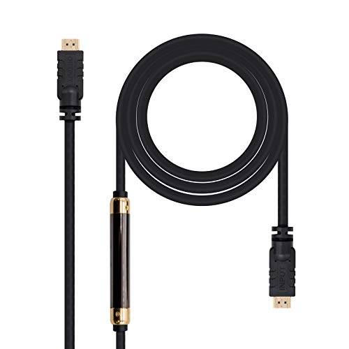 Monkey Ladder Cavo Hdmi V1.4 Ad Alta Velocità Ethernet Con Ferrite Con Ripetitore/Hec, A/M-A/M, Maschio-Maschio, Nero, 30 M