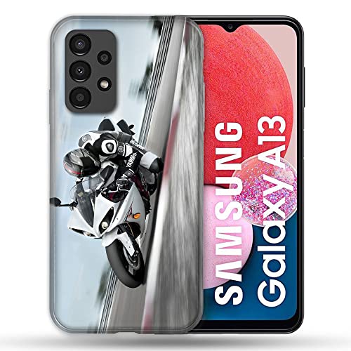Cover Per Samsung Galaxy A13 Moto Course Gp White