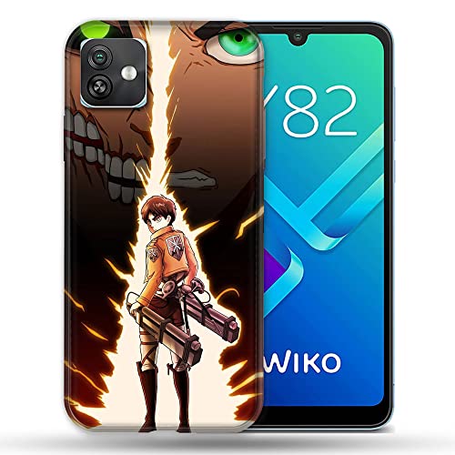 Cover Per Wiko Y82 Manga Attacco Titans Eren Eclair