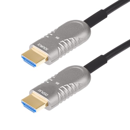 Startech.Com Cavo Ottico Hdmi 2.0 Ibrido Attivo (Aoc) Da 15,2M, Plenum Cmp, 8K60Hz, Cavo Hdmi 2.1/2.0 Ad Altissima Velocità