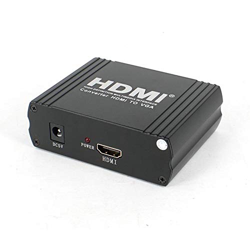 Nördic Convertitore Audio Sgm-132 Hdmi A Vga+Rl Per Hdmi 1.4B E Hdcp1.4 Metal, Nero