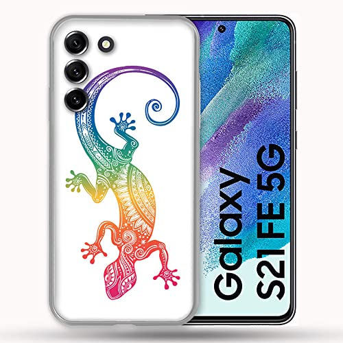 Custodia Per Samsung Galaxy S21 Fe / S21Fe Animal Salamandra Color
