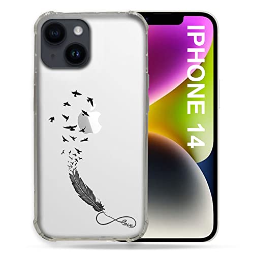 Cokitec Cover Trasparente Per Iphone 14 (6.1) Con Pennino Infinito
