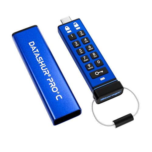 Istorage Datashur Pro+C 32Gb - Unità Usb Type-C Sicura - Fips 140-3 Livello 3 In Attesa - Protezione Pin - Adattatore Type-C-A Incluso.
