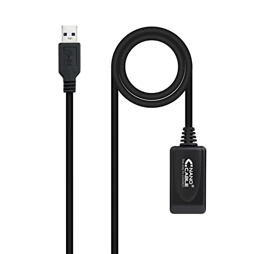 Monkey Ladder Cavo Prolunga Usb 3.0 Con Amplificatore (Tipo A/M-A/H, Maschio-Femmina, 5 M) Colore Nero