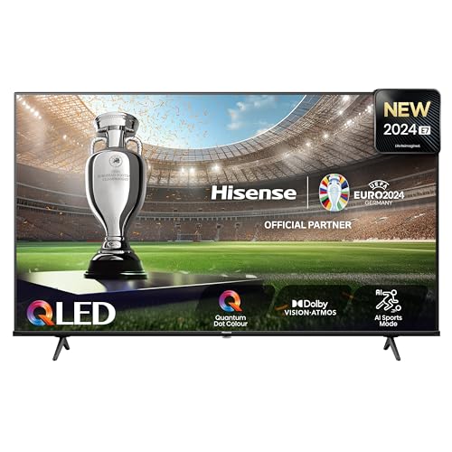 Hisense 75E7Nq - Smart Tv 75 Pollici (190,5 Cm), Dvb-T2, Led, Hevc/H.265, Nero