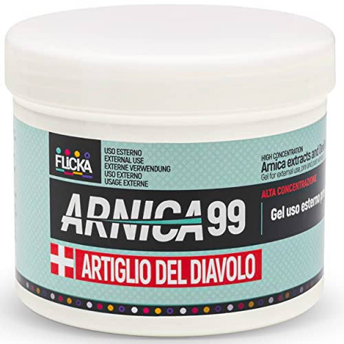 Arnica Per Cavalli Con Artiglio Del Diavolo Gel Forte Per Cavalli Uso Umano, Azione Rapida 100% Naturale (500 Ml, Barattolo)