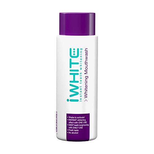 Iwhite Collutorio Con Fluoro, 500 Ml – Sbiancamento Denti Istantaneo - Pulizia Denti E Sbiancante Denti - Protegge Le Gengive, Ripristina Lo Smalto E 