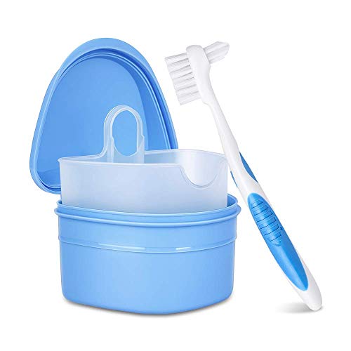 Y-Kelin Protesi Cleanning Set Protesi Pulizia Di Protesi Spazzola (Blue)