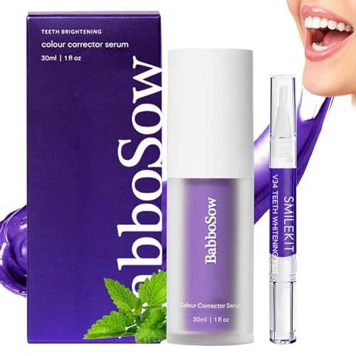 1 Pcs Purple Teeth Whitening Toothpaste Dentifricio Viola Sbiancante Purple Toothpaste Dentifricio Sbiancante Denti Correttore Colore Denti Dentifrici