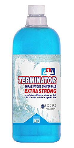 Cir - Chimica Italiana Restauri Terminator - Sgrassatore Universale Extraforte Per Superfici Dure - Flacone Da 1 Litro