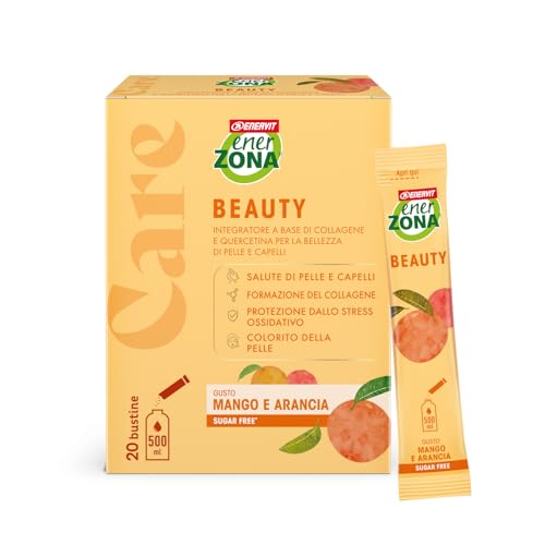 Enervit Enerzona Care Beauty, Integratore Alimentare Con Collagene Idrolizzato Verisol®, Formazione Di Collagene, 20 Bustine, Zero Zuccheri E Zero Cal