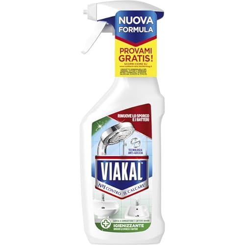 Viakal Detersivo Anticalcare Bagno E Cucina Igienizzante Spray 470 Ml