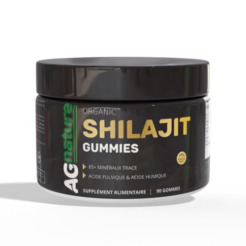 Ag Nature Shilajit Himalayano Originale 90 Caramelle Gommose- Integratore Alimentare Naturale Con +85 Minerali E Acido Fulvico E Umico