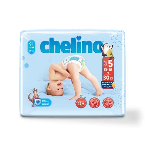 Indas Chelino Fashion & Love Junior Pannolini, Confezione Da 30 Pannolini, Taglia 5
